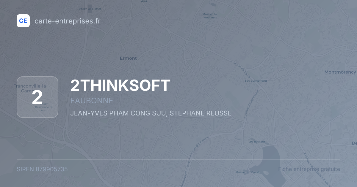 2THINKSOFT — 879905735 — fiche entreprise