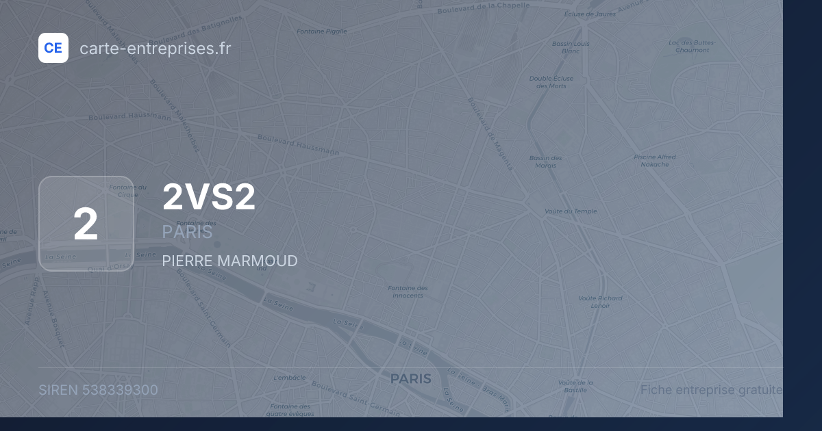 2VS2 — 538339300 — fiche entreprise