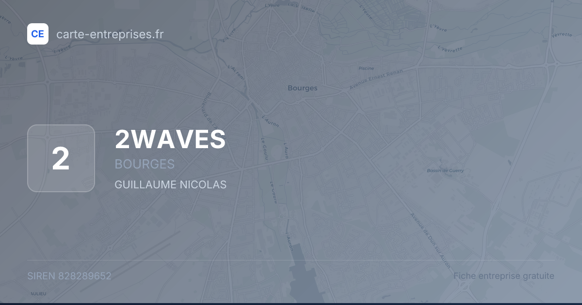 2WAVES — 828289652 — fiche entreprise