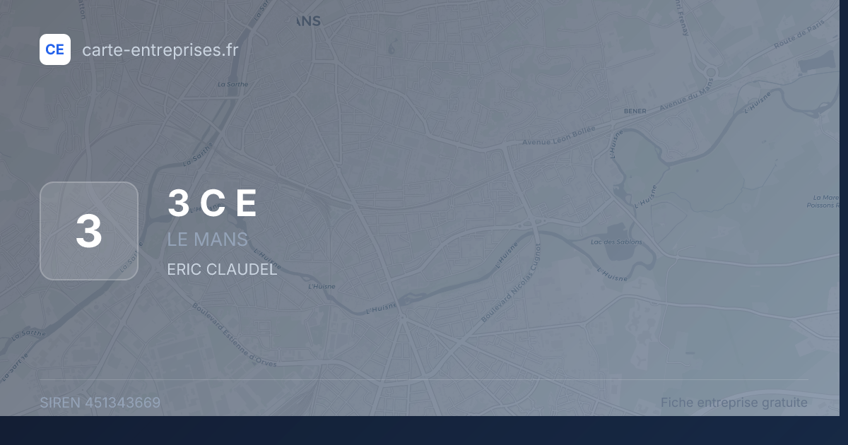 3 C E — 451343669 — fiche entreprise