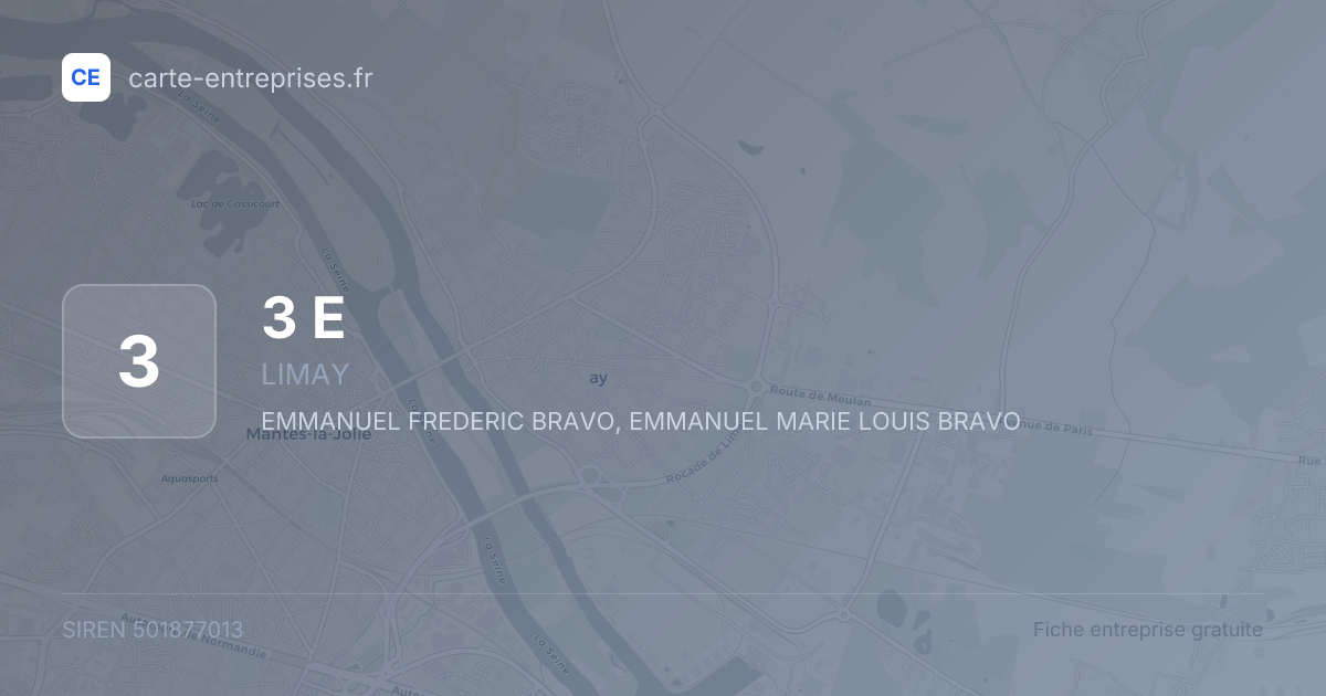 3 E — 501877013 — fiche entreprise