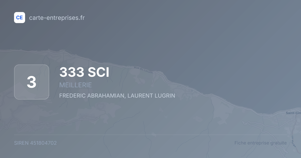 333 SCI — 451804702 — fiche entreprise