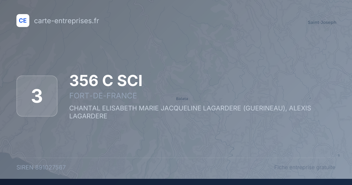 356 C SCI — 891027567 — fiche entreprise