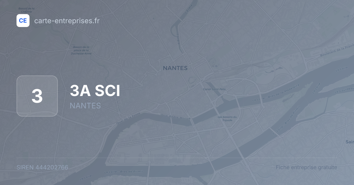 3A SCI — 444202766 — fiche entreprise