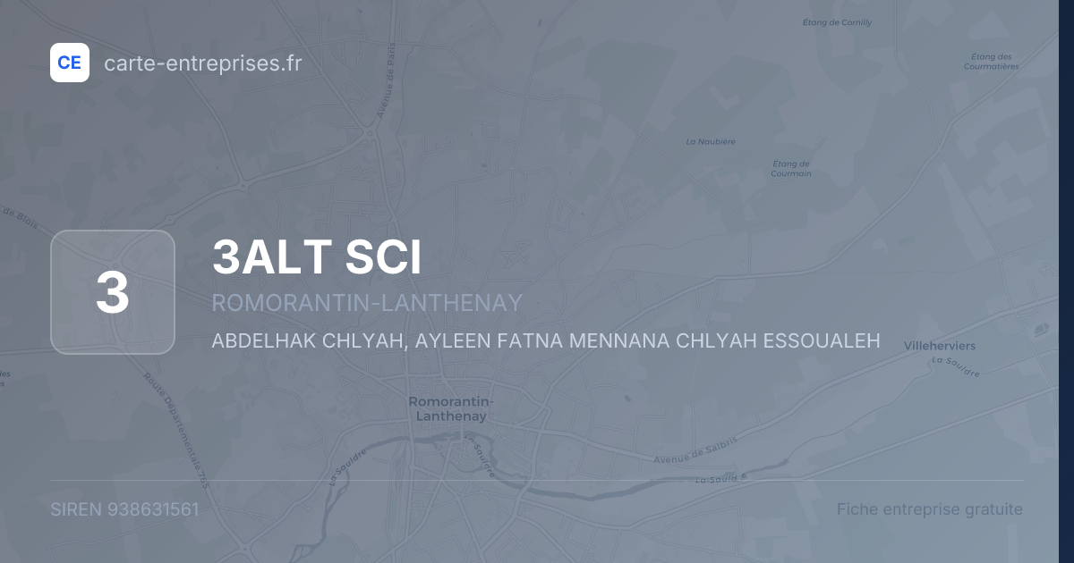 3ALT SCI — 938631561 — fiche entreprise