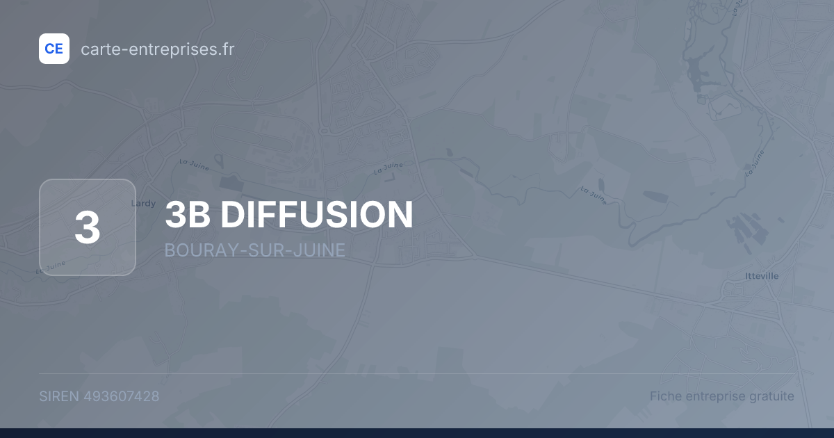 3B DIFFUSION — 493607428 — fiche entreprise