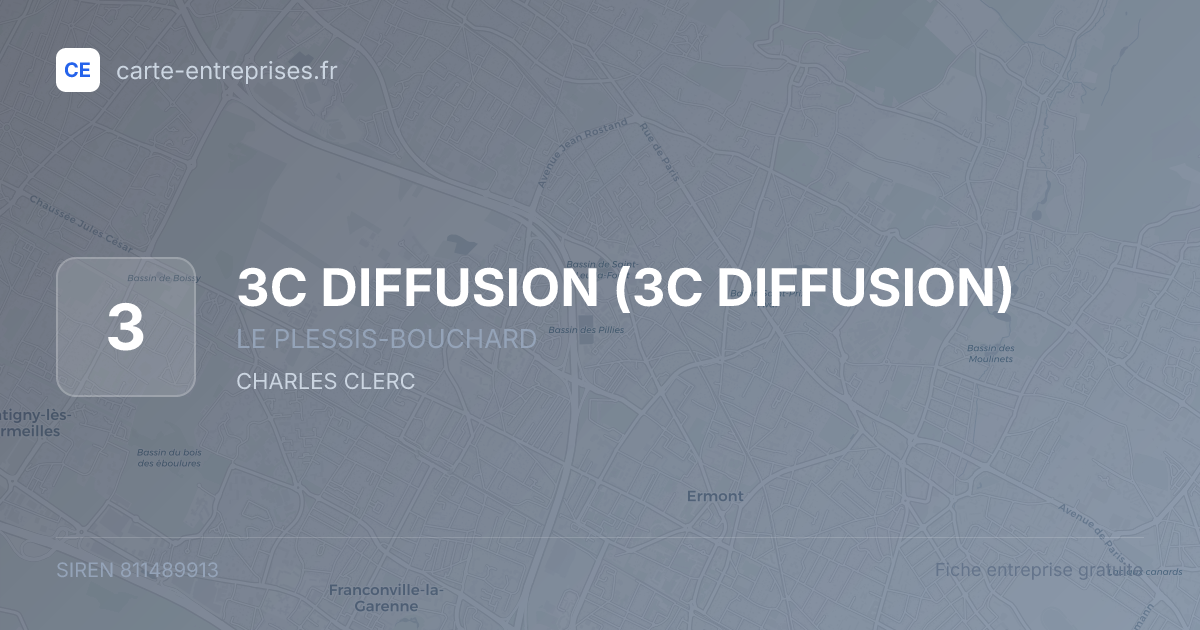3C DIFFUSION — 811489913 — fiche entreprise