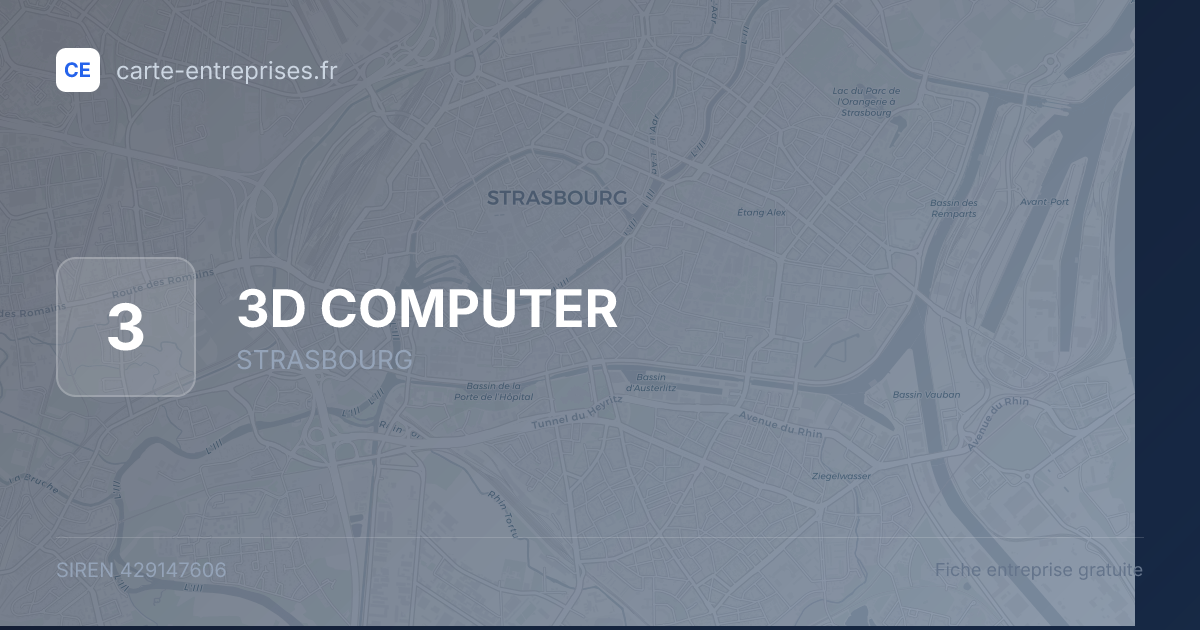 3D COMPUTER — 429147606 — fiche entreprise