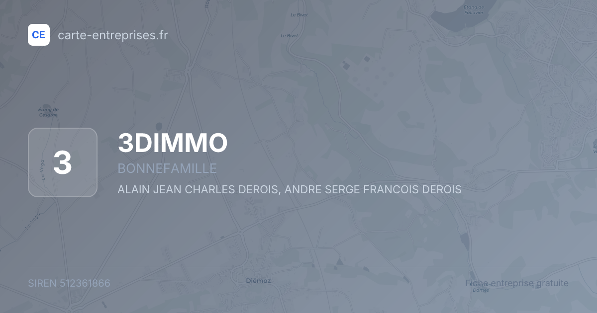 3DIMMO — 512361866 — fiche entreprise