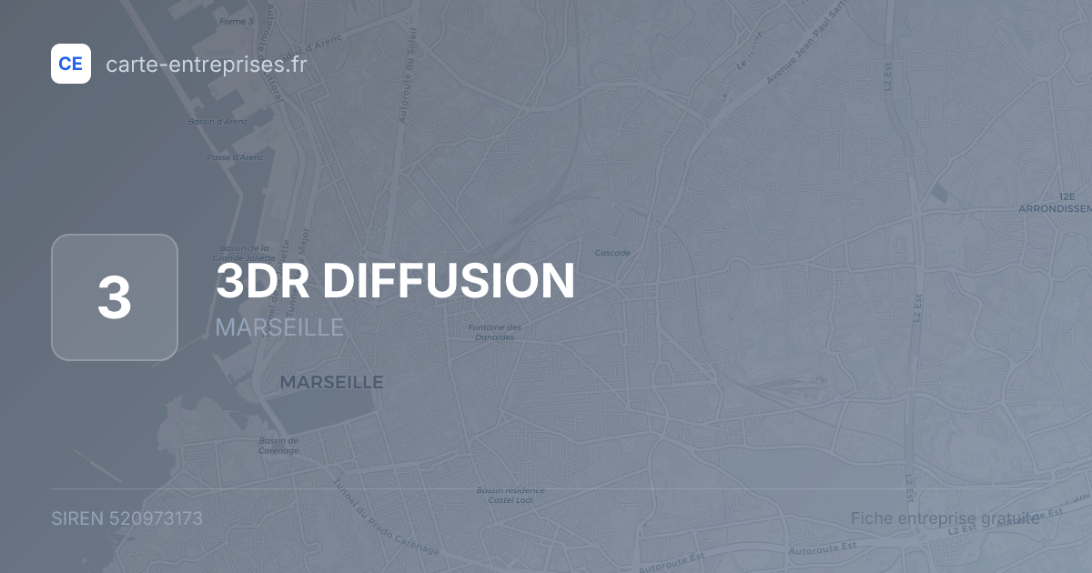 3DR DIFFUSION — 520973173 — fiche entreprise
