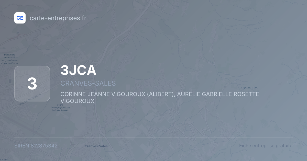 3JCA — 812875342 — fiche entreprise