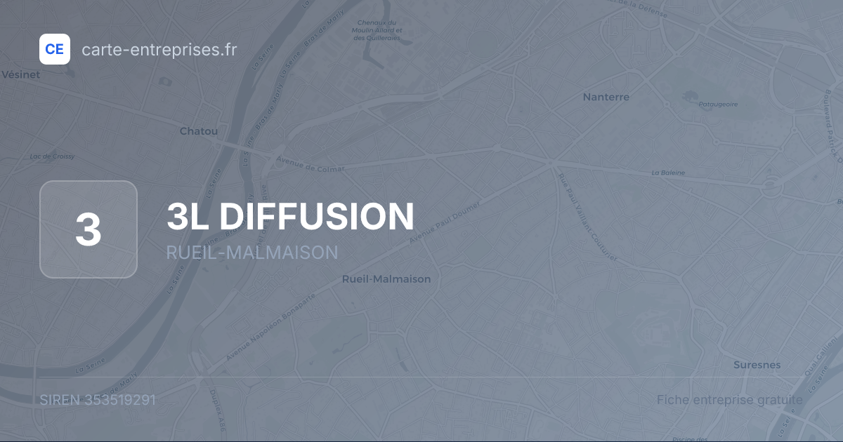 3L DIFFUSION — 353519291 — fiche entreprise
