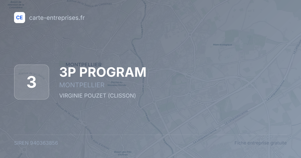 3P PROGRAM — 940363856 — fiche entreprise