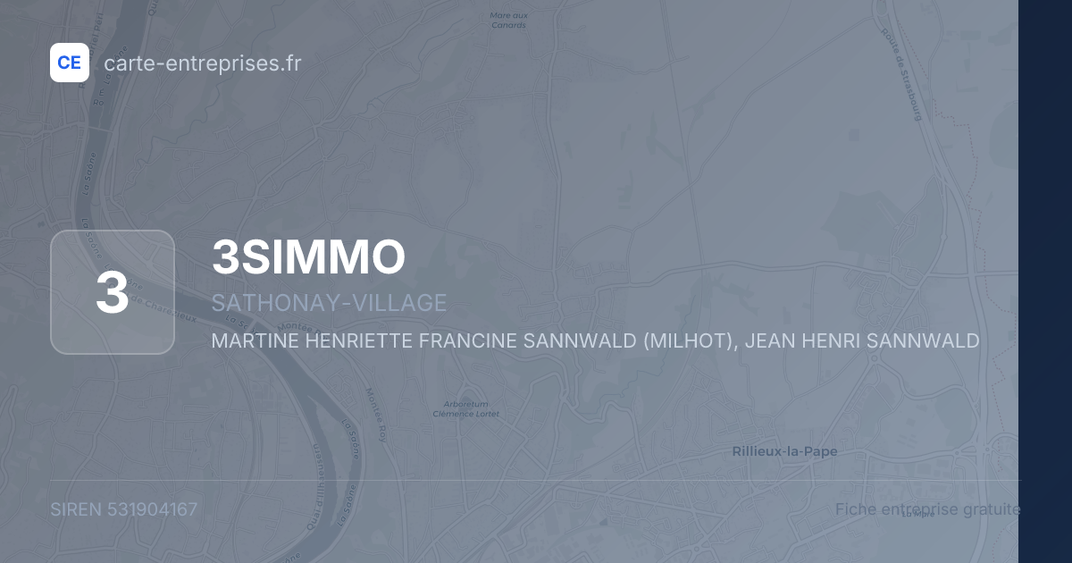 3SIMMO — 531904167 — fiche entreprise