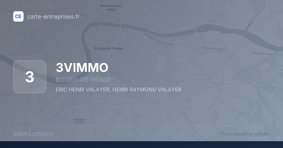 3VIMMO — 821290814 — fiche entreprise