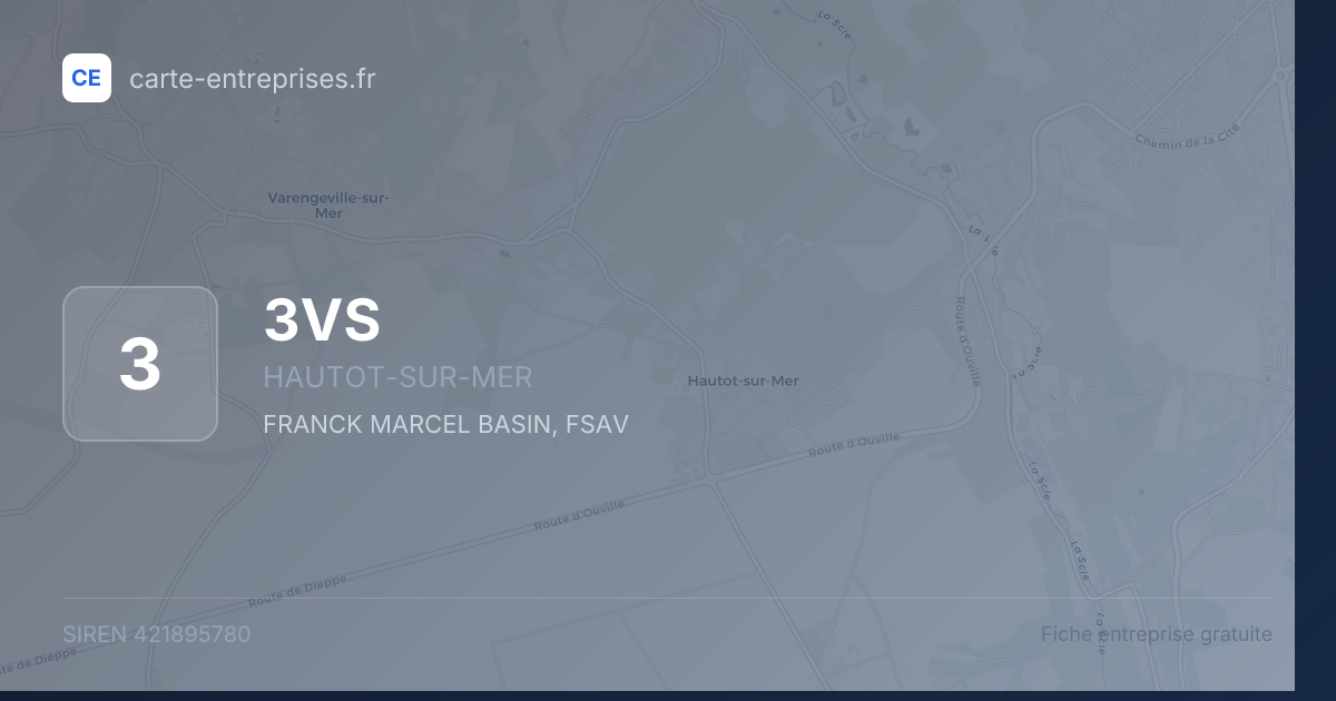 3VS — 421895780 — fiche entreprise