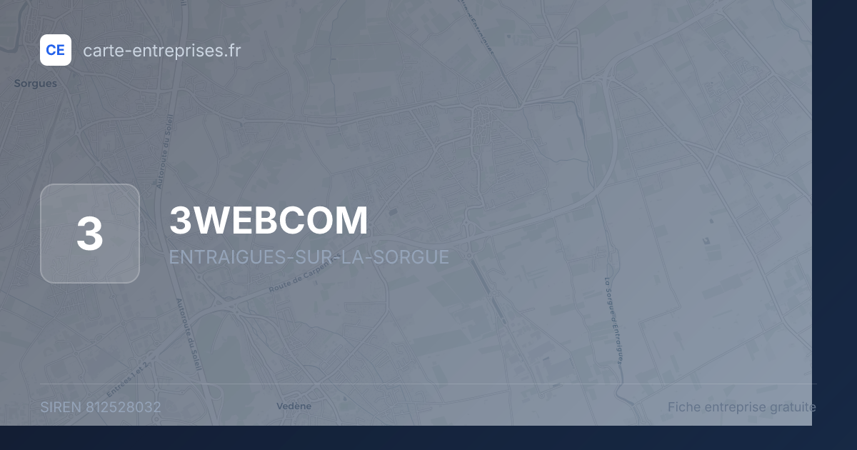 3WEBCOM — 812528032 — fiche entreprise