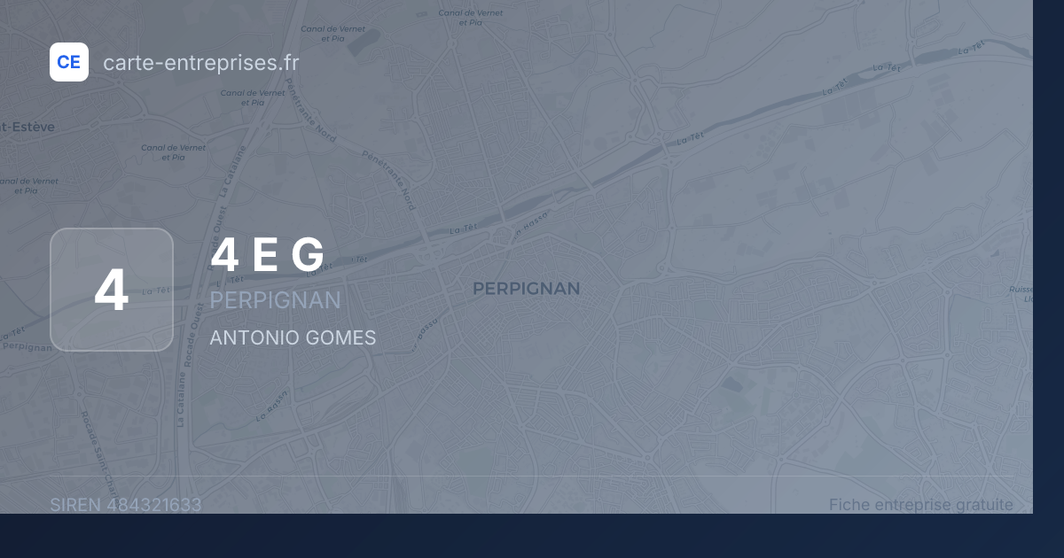 4 E G — 484321633 — fiche entreprise
