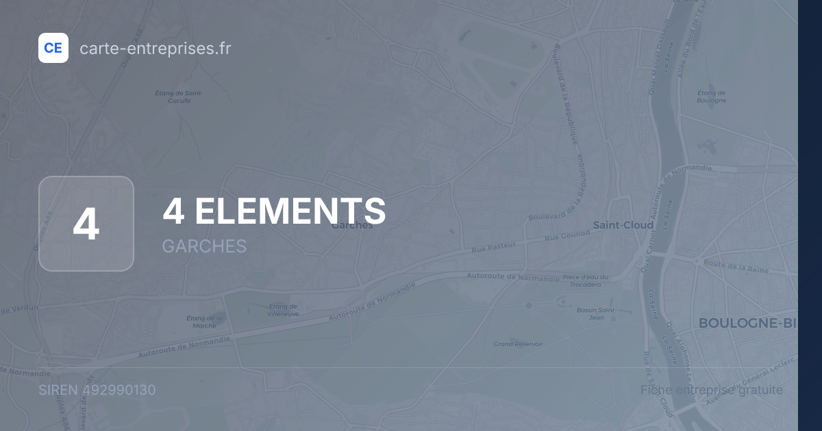 4 ELEMENTS — 492990130 — fiche entreprise