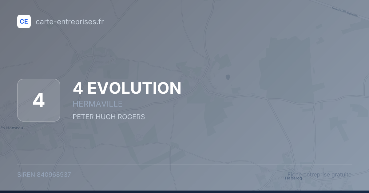 4 EVOLUTION — 840968937 — fiche entreprise