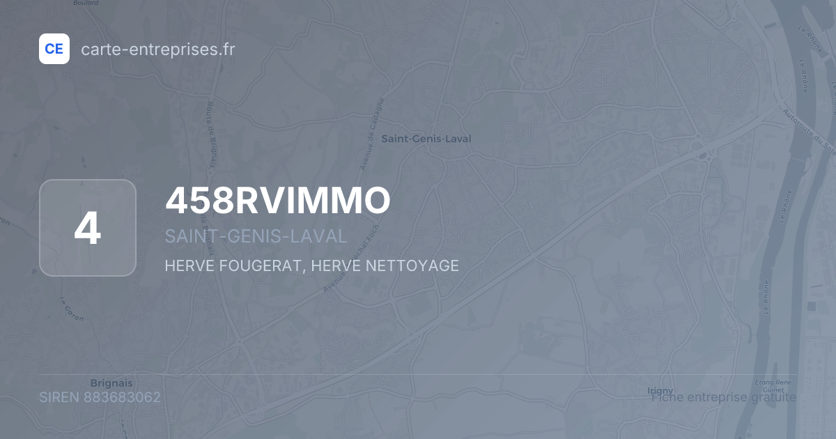 458RVIMMO — 883683062 — fiche entreprise