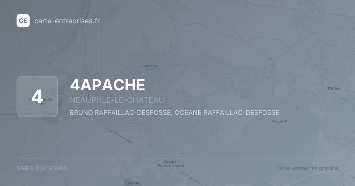 4APACHE — 810593988 — fiche entreprise