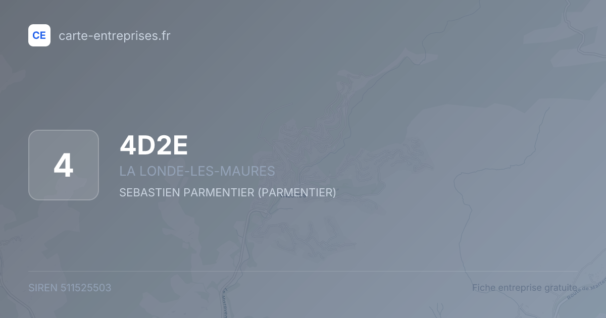 4D2E — 511525503 — fiche entreprise