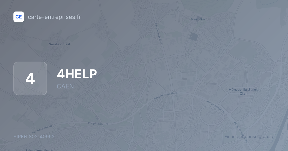4HELP — 802140962 — fiche entreprise