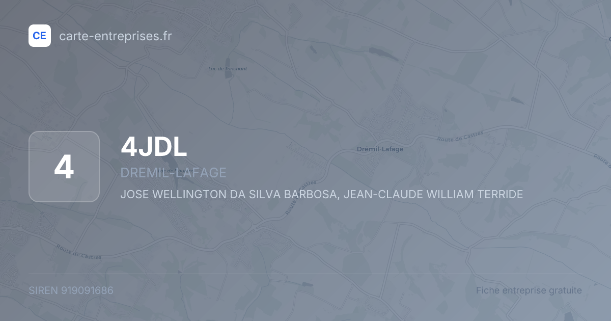 4JDL — 919091686 — fiche entreprise