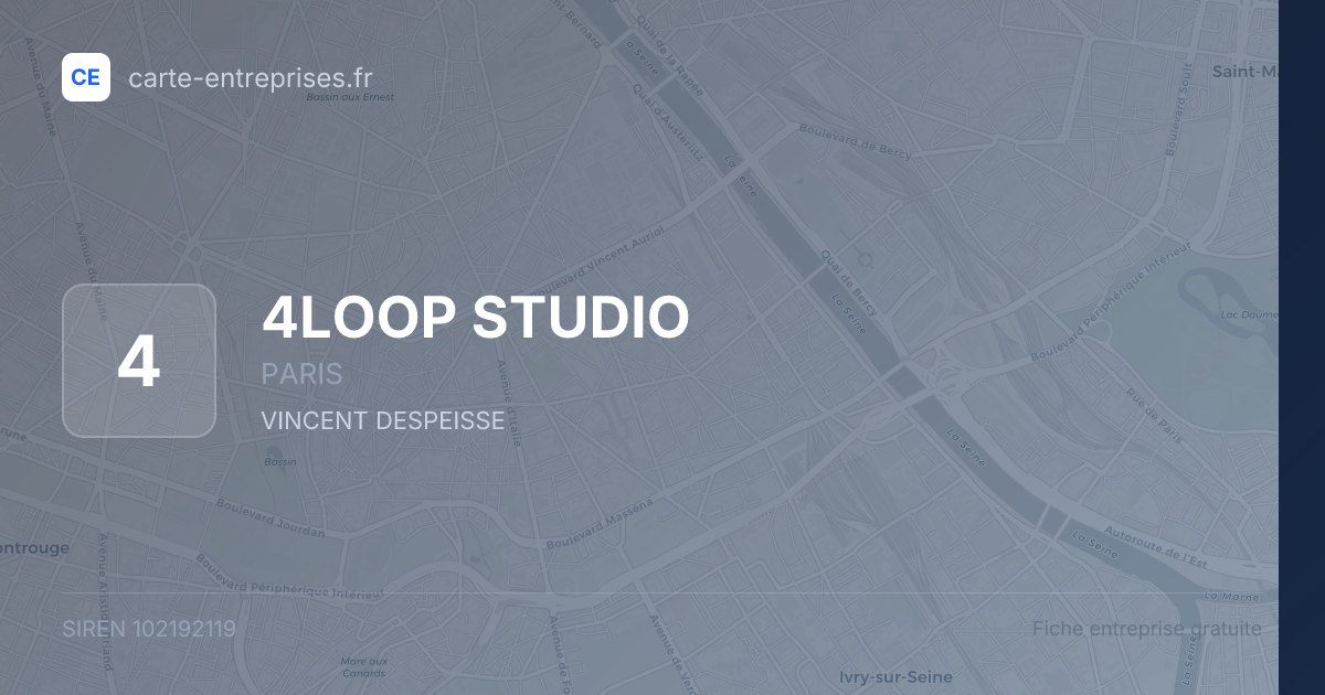 4LOOP STUDIO — 102192119 — fiche entreprise