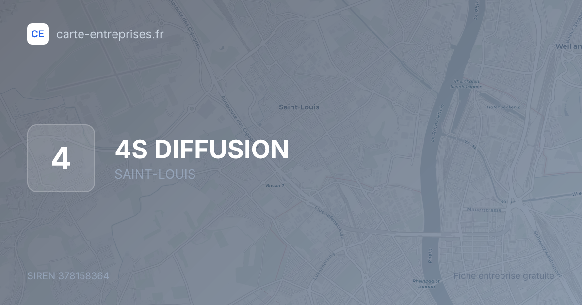 4S DIFFUSION — 378158364 — fiche entreprise