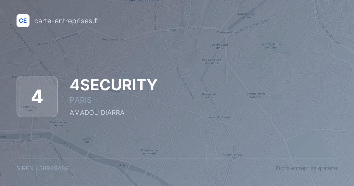 4SECURITY — 438949489 — fiche entreprise