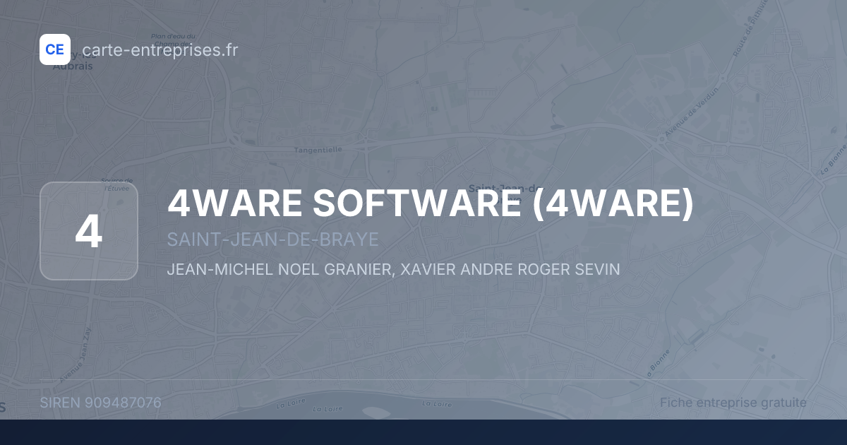 4WARE SOFTWARE (4WARE) — 909487076 — fiche entreprise
