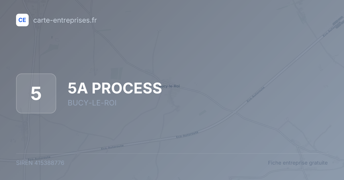 5A PROCESS — 415388776 — fiche entreprise