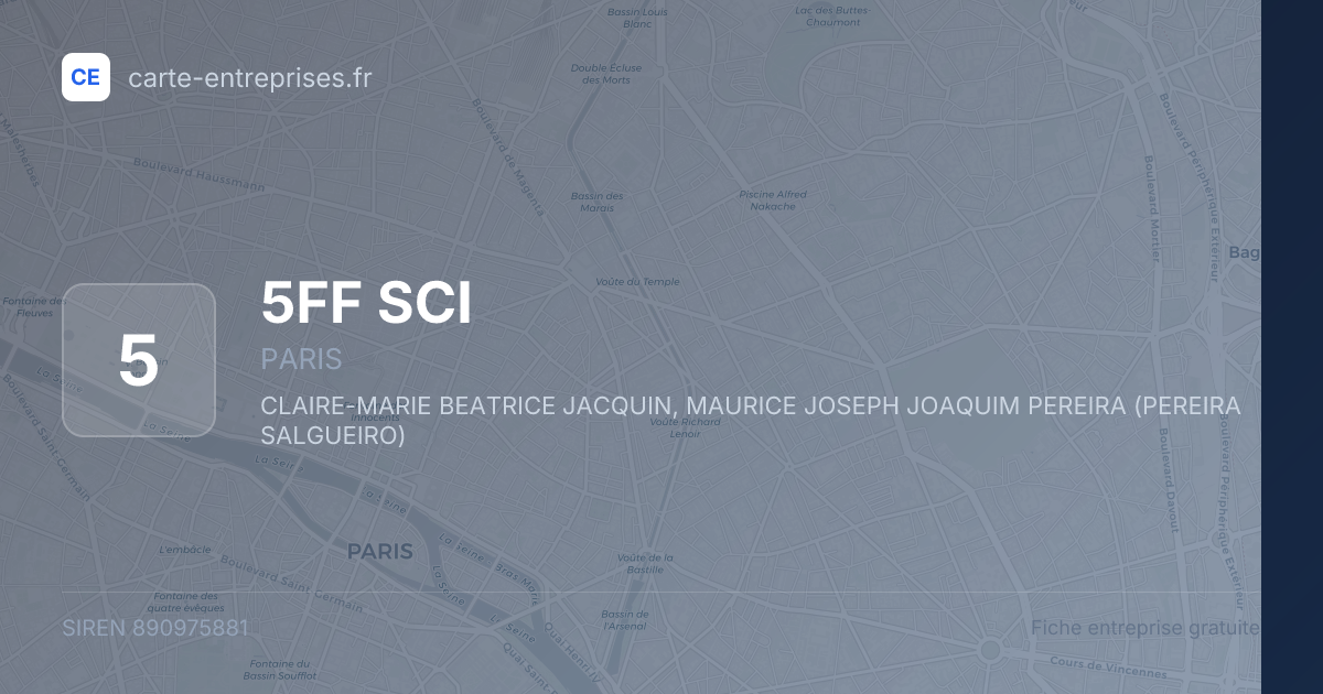5FF SCI — 890975881 — fiche entreprise