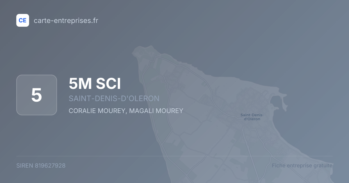 5M SCI — 819627928 — fiche entreprise