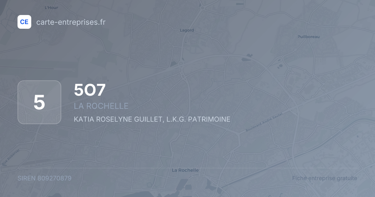 5O7 — 809270879 — fiche entreprise