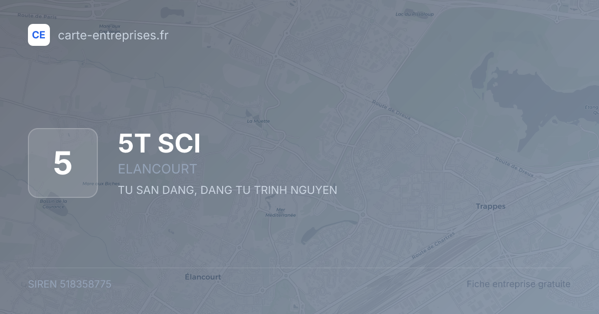 5T SCI — 518358775 — fiche entreprise