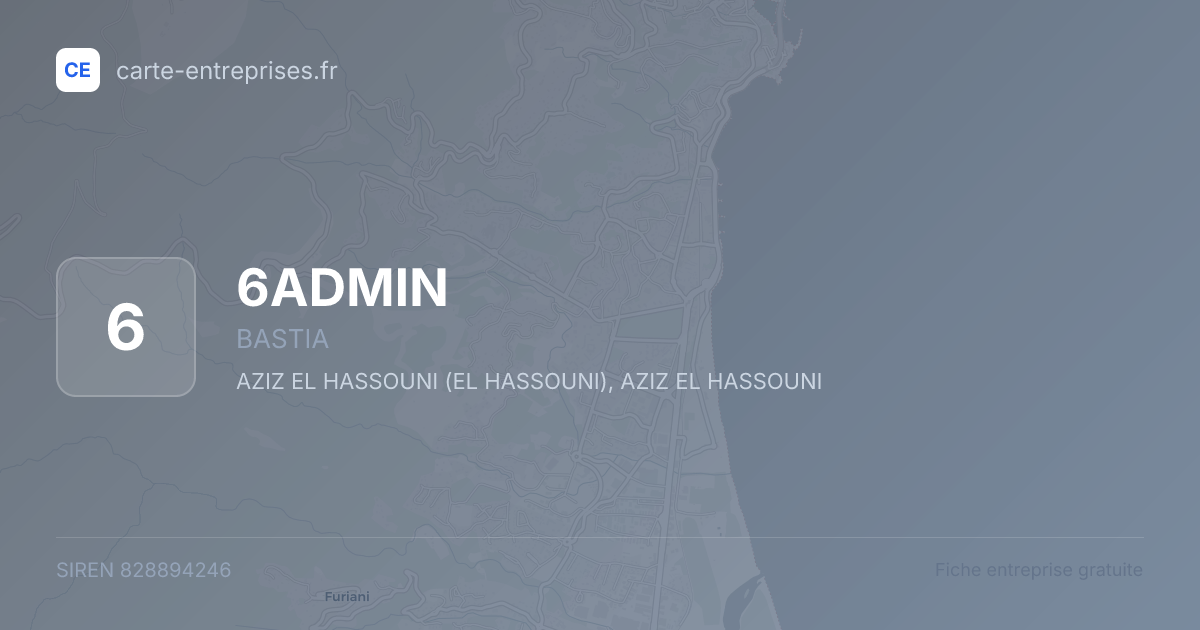 6ADMIN — 828894246 — fiche entreprise