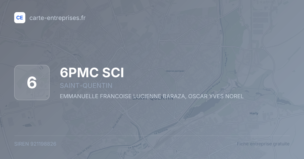 6PMC SCI — 921198826 — fiche entreprise
