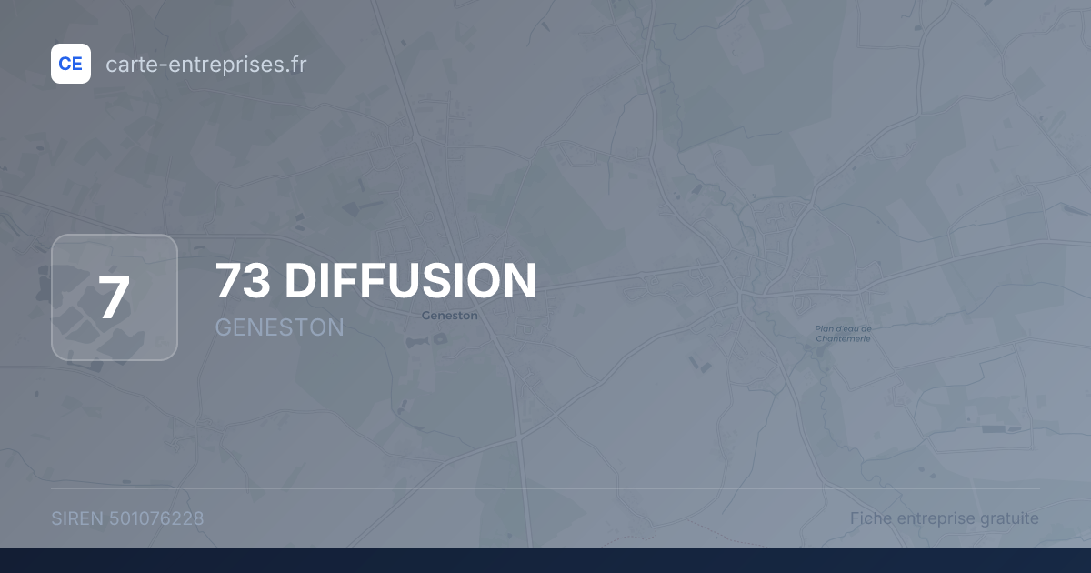 73 DIFFUSION — 501076228 — fiche entreprise