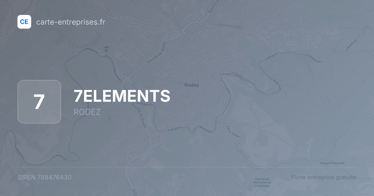 7ELEMENTS — 788476430 — fiche entreprise