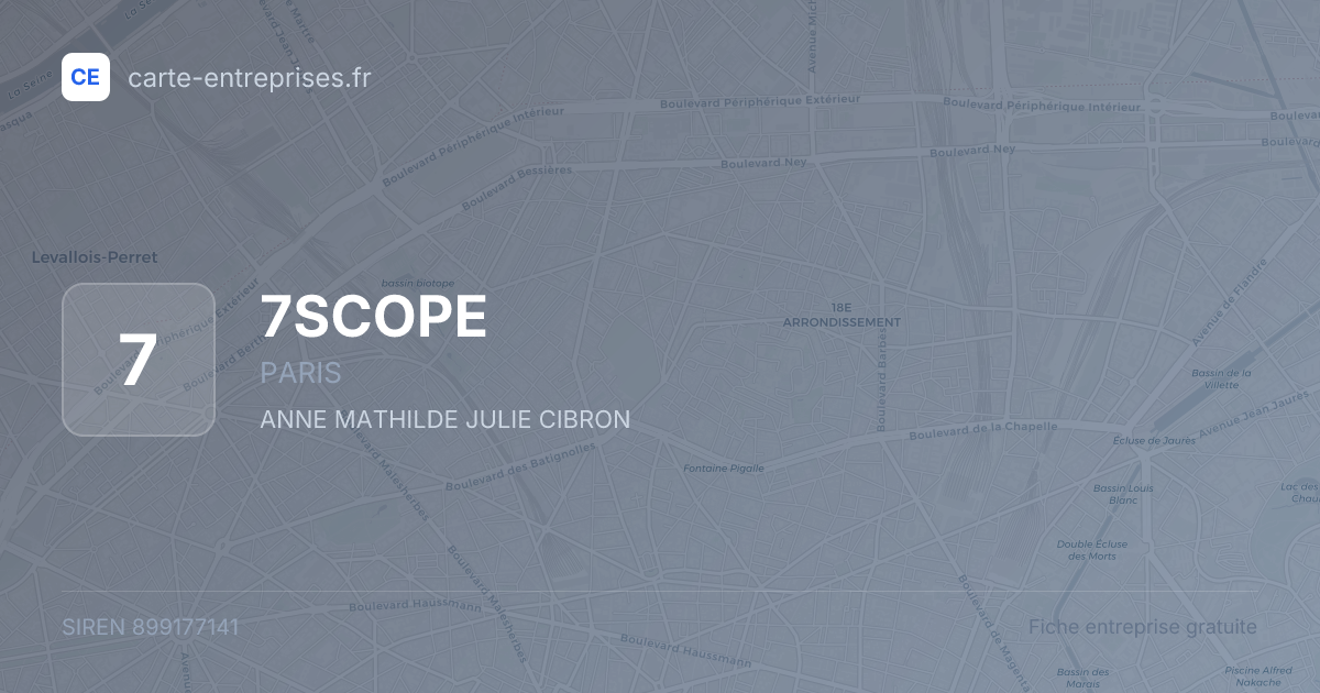 7SCOPE — 899177141 — fiche entreprise