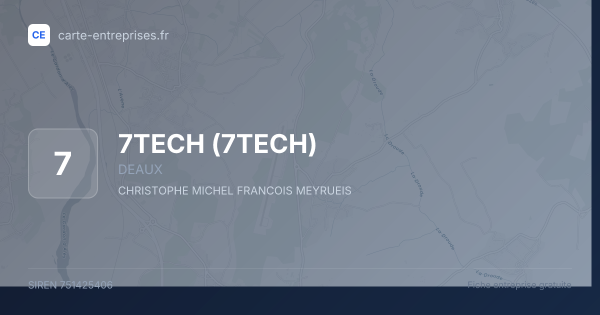 7TECH — 751425406 — fiche entreprise