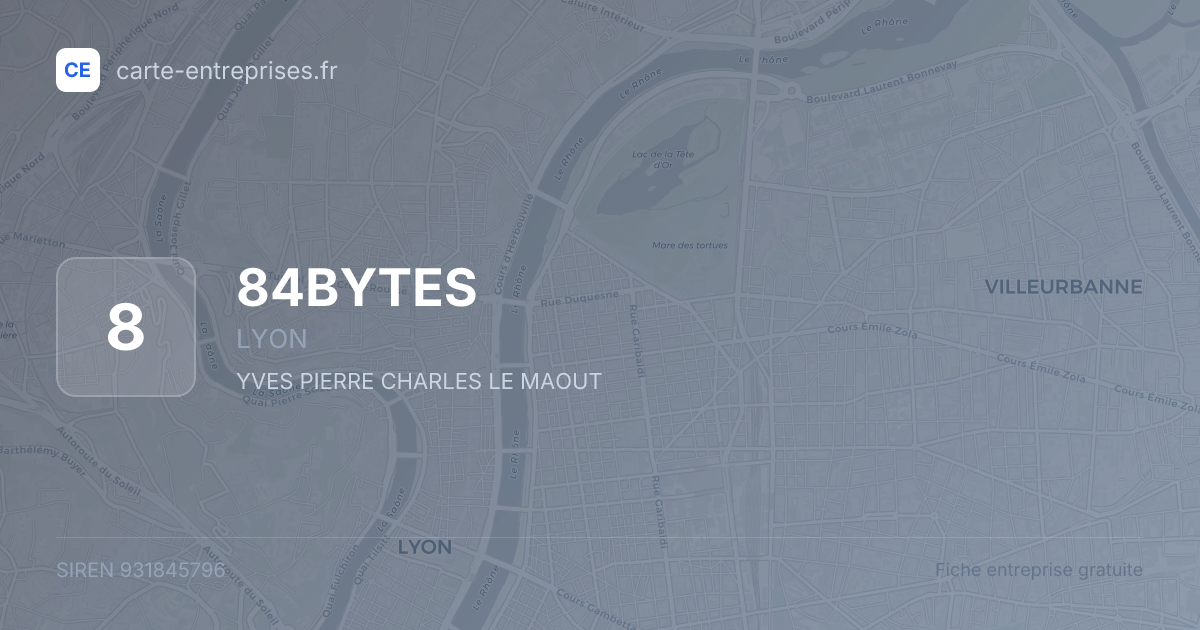 84BYTES — 931845796 — fiche entreprise