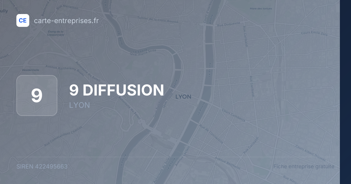 9 DIFFUSION — 422495663 — fiche entreprise