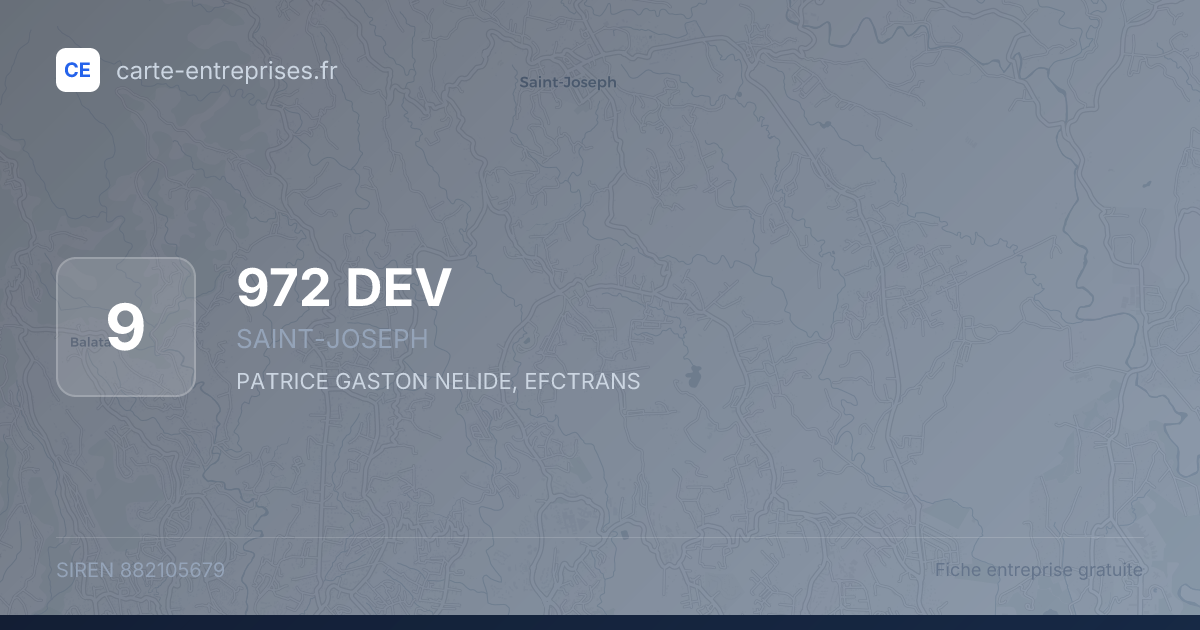 972 DEV — 882105679 — fiche entreprise