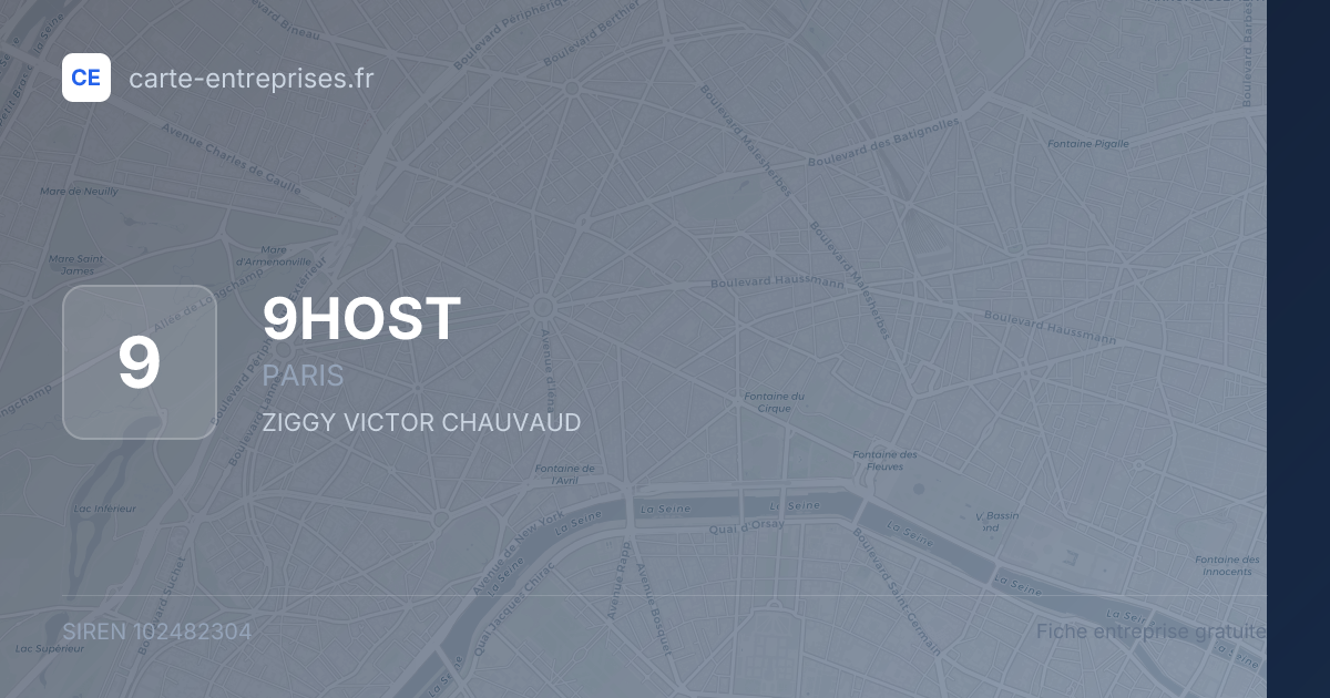 9HOST — 102482304 — fiche entreprise