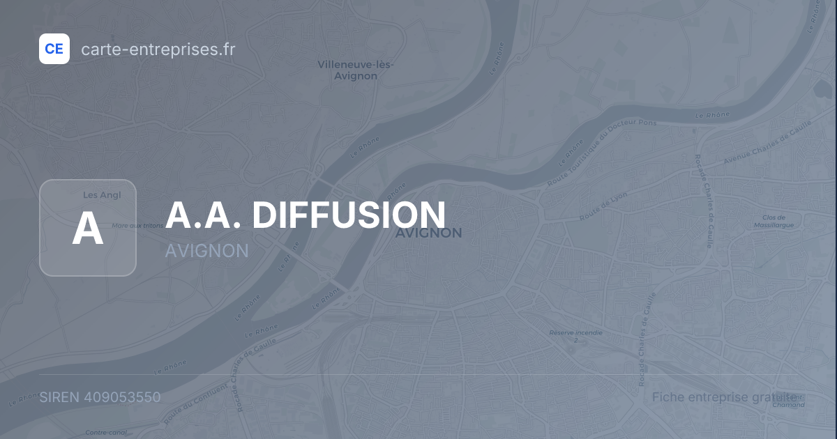 A.A. DIFFUSION — 409053550 — fiche entreprise