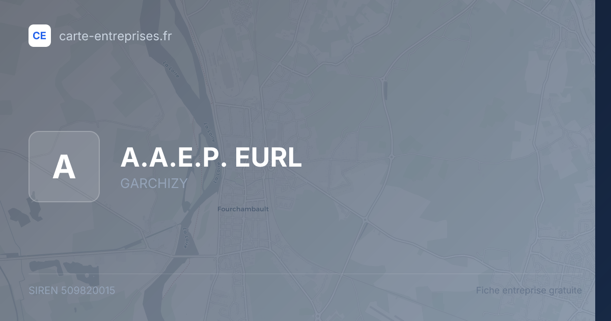 A.A.E.P. EURL — 509820015 — fiche entreprise